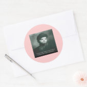 Ida B Wells & Truth Quote Runder Aufkleber (Umschlag)