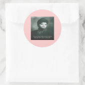 Ida B Wells & Truth Quote Runder Aufkleber (Tasche)
