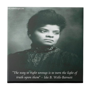 Ida B Wells & Truth Zitat Fliese