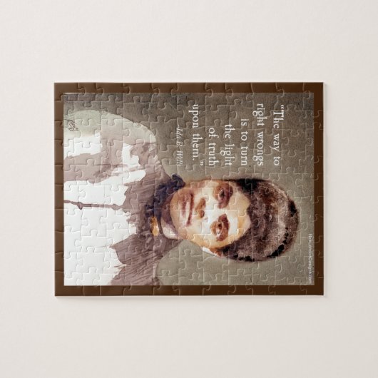 Ida B Wells und Zitat "Wahrheit" Puzzle (Horizontal)