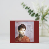 Ida B Wells & Zitat Aquarellmalerei Postkarte (Stehend Vorderseite)