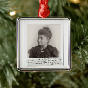 Ida B. Wells Zitat - Große schwarze Frauen in der  Ornament Aus Metall