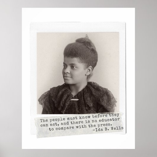 Ida B. Wells Zitat - Große schwarze Frauen in der  Poster (Vorne)