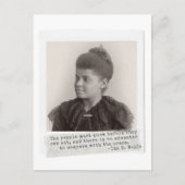 Ida B. Wells Zitat - Große schwarze Frauen in der Postkarte (Vorderseite)