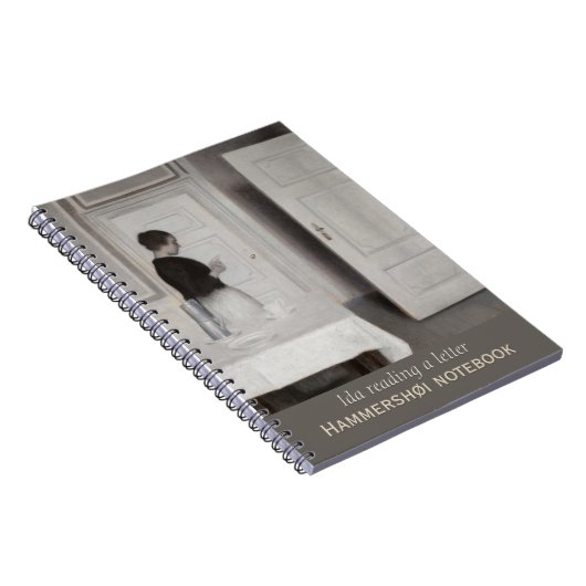 Ida liest einen Brief CC0700 Hammershøi Notebook Notizblock (Rechte Seite)