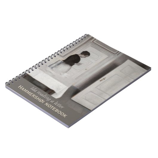 Ida liest einen Brief CC0700 Hammershøi Notebook Notizblock (Linke Seite)