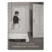Ida liest einen Brief CC0700 Hammershøi Notebook Notizblock (Vorderseite)