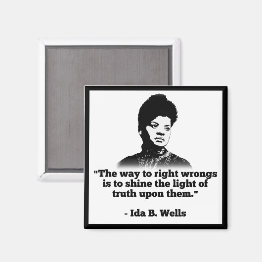 Ida Wells Magnet (Vorderseite/Rückseite)