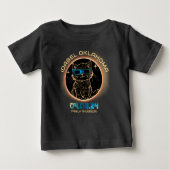Idabel Oklahoma Total Solar Eclipse 2024 Cat Lover Baby T-shirt (Vorderseite)