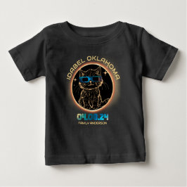 Idabel Oklahoma Total Solar Eclipse 2024 Cat Lover Baby T-shirt