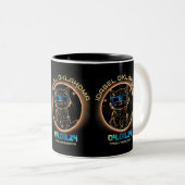 Idabel Oklahoma Total Solar Eclipse 2024 Cat Lover Zweifarbige Tasse (VorderseiteRechts)