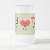 iDad-Best iDad Award - Wechsel zum laufenden Jahr Mattglas Bierglas (Mittel)