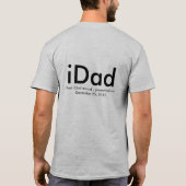 iDad T - Shirt - Beste iDad-Auszeichnung auf (Rückseite)
