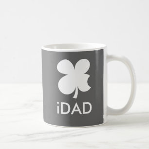 iDad-Tasse mit glücklichem Klee Apple Parody Kaffeetasse