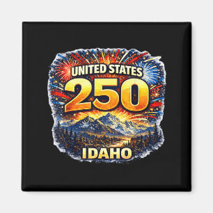 Idaho 250 Berglandschaft-Shirt Vereinigte Staaten Magnet