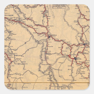 Idaho 2 quadratischer aufkleber