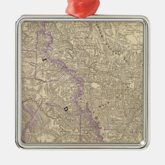 Idaho 3 silbernes ornament (Vorne)