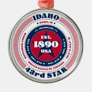 Idaho 43. State Weihnachtsschmuck