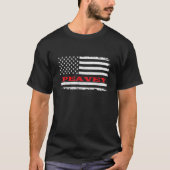 Idaho American Flag Peavey USA Patriotic Souvenir T-Shirt (Vorderseite)