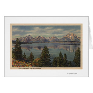 Idaho - Ansicht der Teton Strecke u. des Jackson