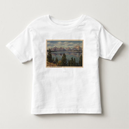 Idaho - Ansicht der Teton Strecke u. des Jackson Kleinkind T-shirt (Vorderseite)