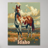 Idaho Appaloosa Pferd Poster (Vorne)