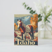 Idaho Appaloosa Postkarte (Stehend Vorderseite)