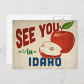 Idaho Apple - Vintage Travel Postkarte (Vorne/Hinten)