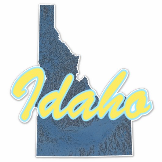 Idaho Aufkleber (Vorderseite)