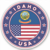 Idaho Aufkleber (Vorderseite)