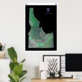 Idaho aus dem Weltraumposter Poster (Heimbüro)