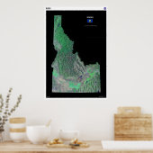 Idaho aus dem Weltraumposter Poster (Küche)