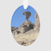 Idaho Balanced Rock Keramik Weihnachtsschmuck Ornament (Rückseite)