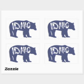 Idaho Bear Rechteckiger Aufkleber (Blatt)