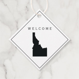 Idaho Begrüßungstablett Tag für Hochzeitswoche Geschenkanhänger