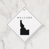 Idaho Begrüßungstablett Tag für Hochzeitswoche Geschenkanhänger (Vorderseite)