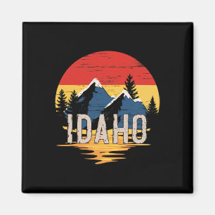Idaho Bergsonne Idaho Outdoor Retro Magnet