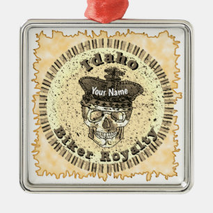 Idaho Biker Ornament Aus Metall