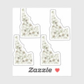 Idaho Blume Aufkleber (Blatt)