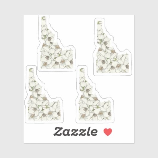 Idaho Blume Aufkleber (Blatt)