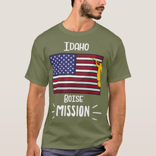 Idaho Boise Mormon LDS Mission Geschenk T-Shirt (Vorderseite)