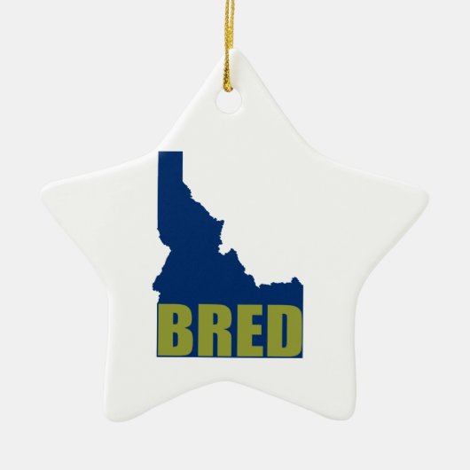 Idaho Bred Keramikornament (Vorne)