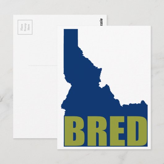 Idaho Bred Postkarte (Vorne/Hinten)
