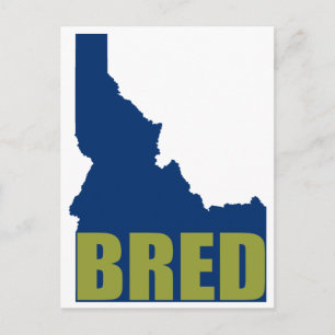 Idaho Bred Postkarte