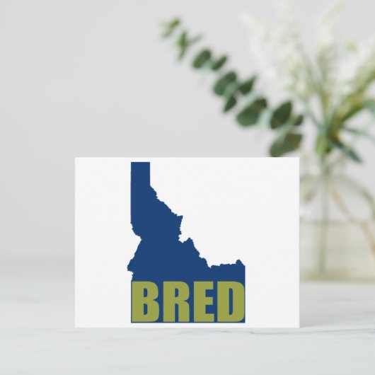 Idaho Bred Postkarte (Stehend Vorderseite)