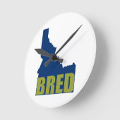 Idaho Bred Runde Wanduhr (Winkel)