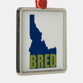 Idaho Bred Silbernes Ornament (Rechts)