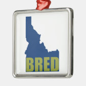 Idaho Bred Silbernes Ornament (Links)