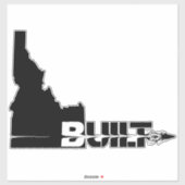 Idaho Built Bullet Sticker (Blatt)