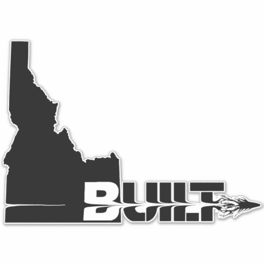 Idaho Built Bullet Sticker (Vorderseite)